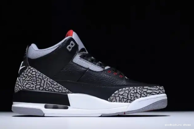 Cheap Black 854262-001 Cement Air Jordan 3 0612